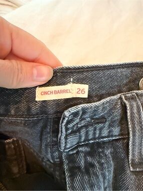 Cinch Barrel Black Denim Jeans - Size 26 Levi’s